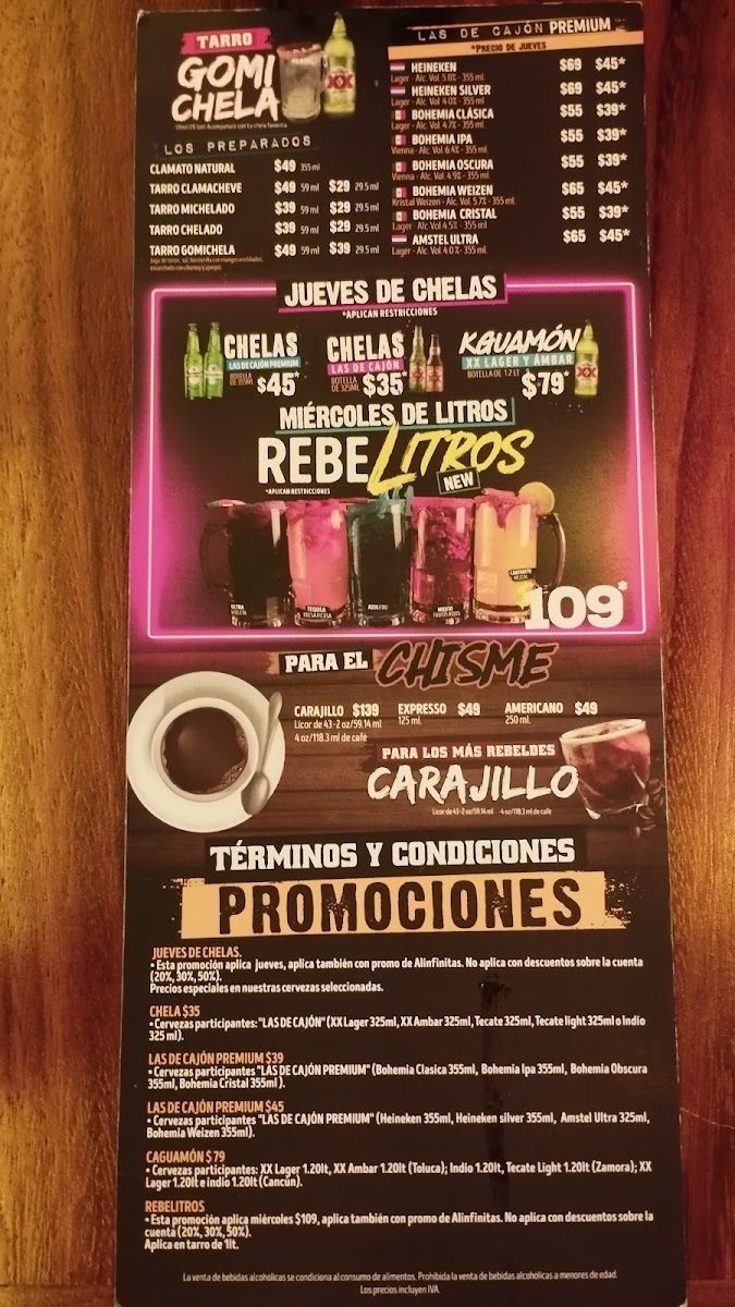 Rebel Wings Galerias Perinorte Menu - Image 5